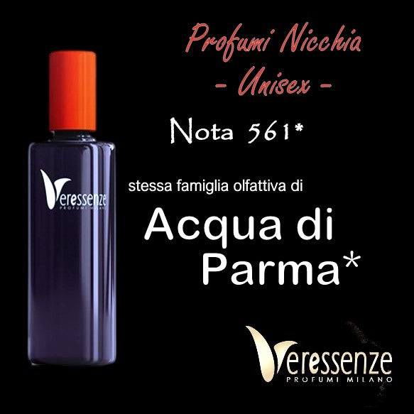 Veressenze Profumo 561 | stessa famiglia olfattiva di ACQUA DI PARMA COLONIA*