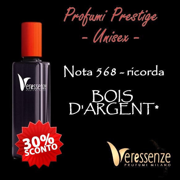 Profumo Veressenze 568 | stessa famiglia olfattiva di BOIS D’ARGENT*