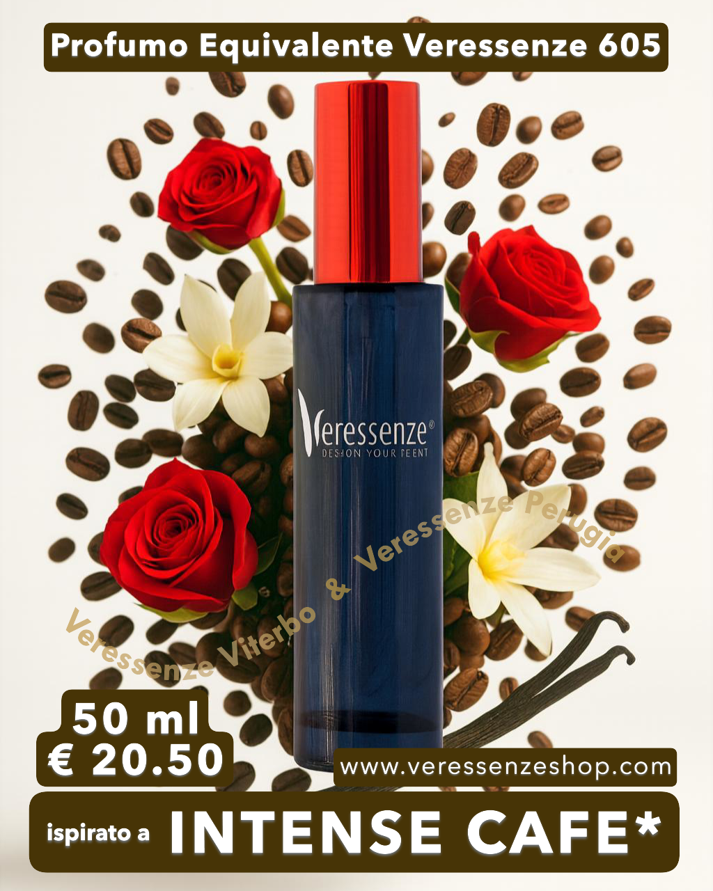 Profumo Veressenze 605 | stessa famiglia olfattiva di INTENSE CAFE *