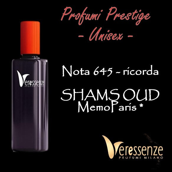 Profumo Veressenze 645 | stessa famiglia olfattiva di SHAMS OUD*