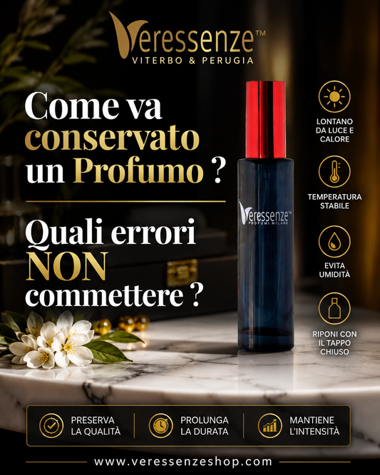 Come va conservato un Profumo ? Quali errori NON commettere ?