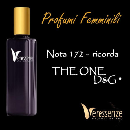 Profumo Veressenze 172 - stessa famiglia olfattiva di THE ONE*