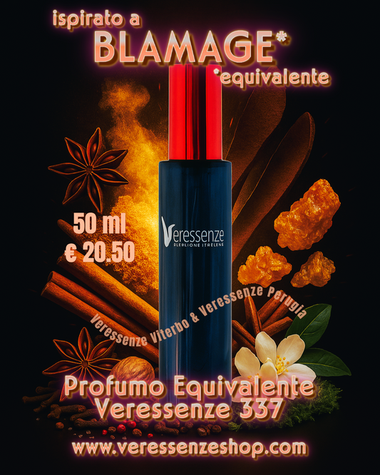 Profumo Equivalente Veressenze 337 | ispirato a BLAMAGE*