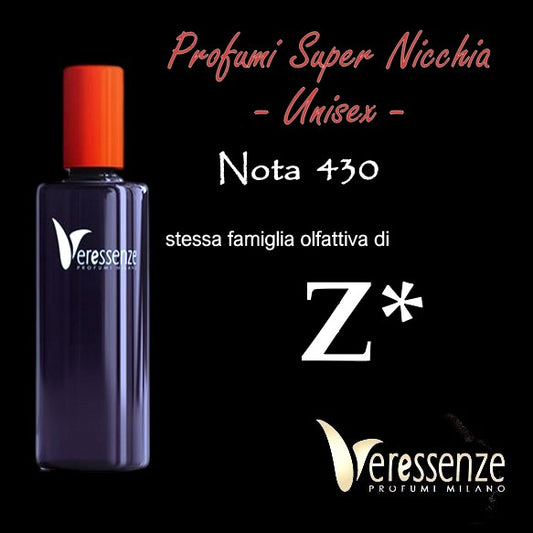 Veressenze nota 430 | stessa famiglia olfattiva di Z*