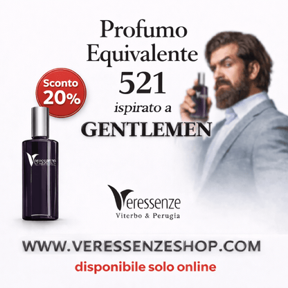 Veressenze Profumo 521 | ispirato a GENTLEMEN* - Veressenze Shop