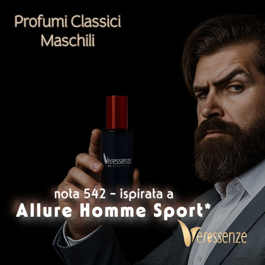 Profumo Veressenze 542 | stessa famiglia olfattiva di ALLURE HOMME SPORT*