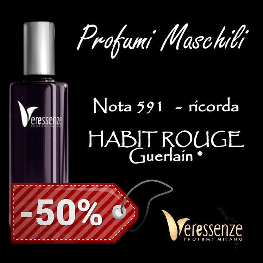 Profumo Veressenze 591 - stessa famiglia olfattiva di HABIT ROUGE*