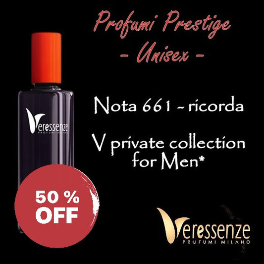 Profumo Veressenze 661 - stessa famiglia olfattiva di V for Men private collection*