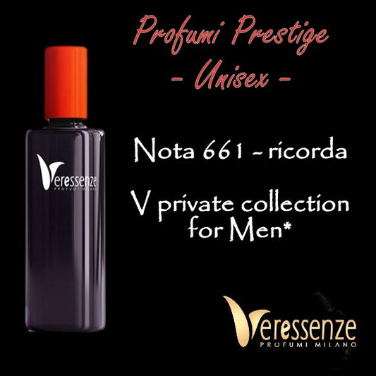 Profumo Veressenze 661 - stessa famiglia olfattiva di V for Men private collection*