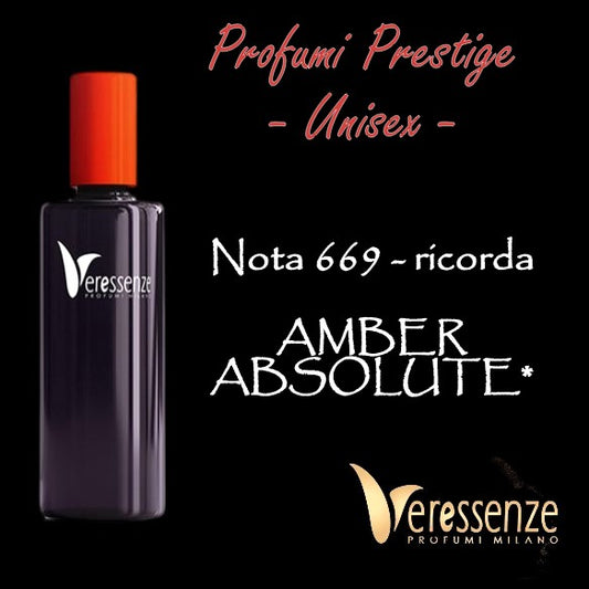 Profumo 669 | stessa famiglia olfattiva di AMBER ABSOLUTE*