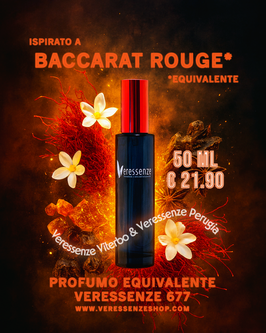 Profumo Veressenze 677 | stessa famiglia olfattiva di BACCARAT ROUGE