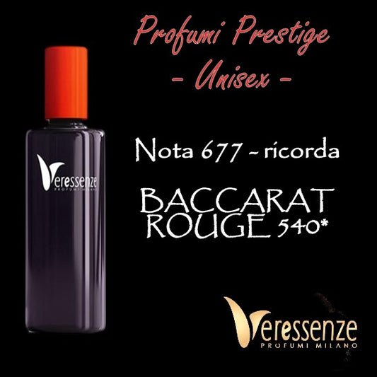 Profumo Veressenze 677 | stessa famiglia olfattiva di BACCARAT ROUGE