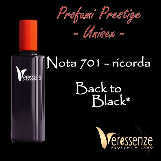 Veressenze Profumo 701 - stessa famiglia olfattiva di Back To Black*