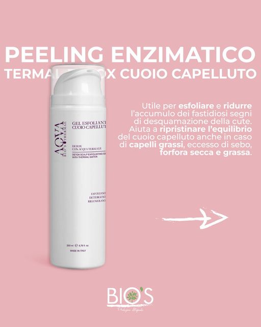 AQUA BIO'S THERMAE - Linea Capelli - Peeling enzimatico detox cuoio capelluto